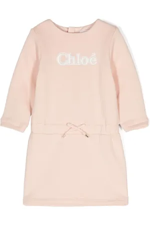 Chloé Logo-embroidered sweatshirt dress