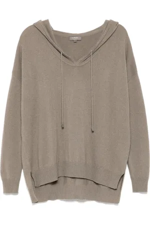 N.PEAL Maya metal trim hoodie