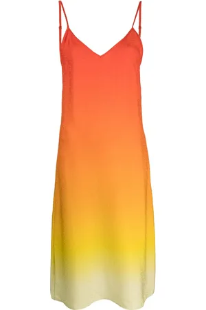 Casablanca Gradient silk slip dress