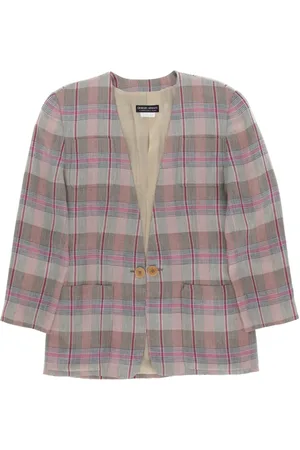 Giorgio Armani 1980s checked jacket