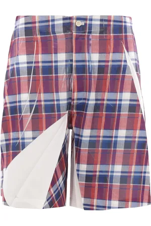 Comme des Garçons Checked twill shorts