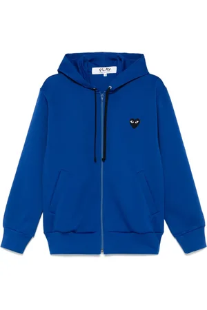 Comme des Garçons Heart-emblem zip-up hoodie