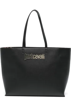 Roberto Cavalli Logo-lettering zipped tote bag