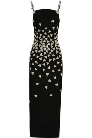 Oscar de la Renta Crystal-embellished maxi dress