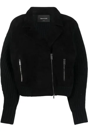 Fabiana Filippi Zip-up suede jacket