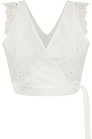 Paul Smith Scallop-detail wrap top