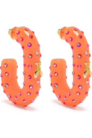 Patrizia Pepe Rhinestone hoop earrings