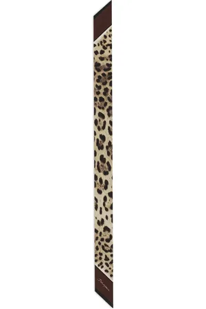 Dolce & Gabbana Leopard-print silk headscarf