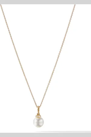 David Yurman 18kt yellow Solari pearl and diamond necklace
