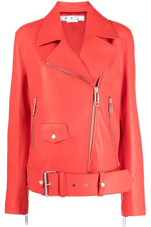 OFF-WHITE Leather biker jacket