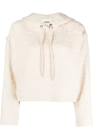 Bash Ado boucl?? cropped hoodie