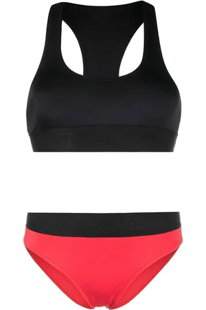 Dolce & Gabbana Logo-tape two-tone bikini