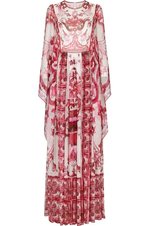 Dolce & Gabbana Majolica-print silk maxi dress