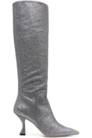 Stuart Weitzman Crystal-embellished boots