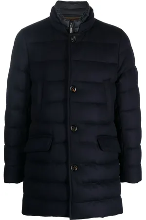 MOORER Padded zip-up coat