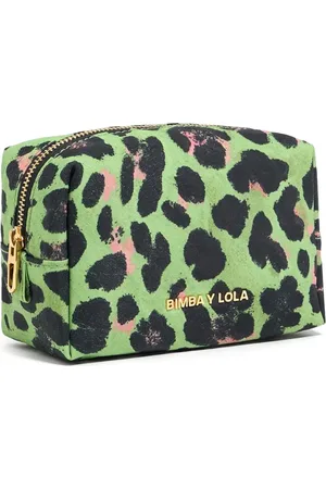 Bimba y Lola Leopard-print cosmetic pouch