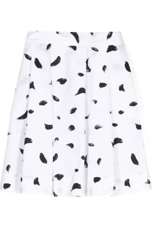 Kindred Graphic-print pleated skirt