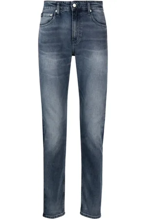 Calvin Klein Logo-patch straight-leg jeans