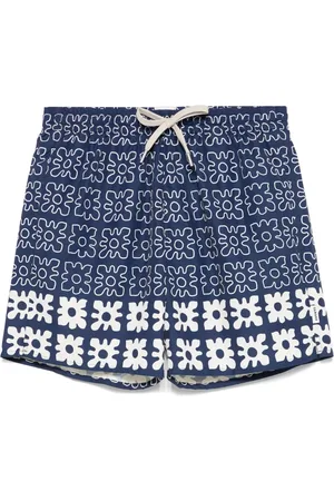 Sandro Graphic-print swim shorts