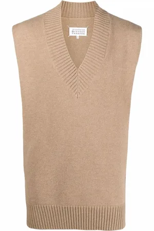 Maison Margiela V-neck knit stole
