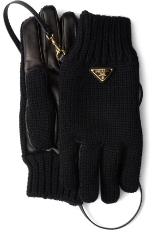 Prada Triangle-logo gloves