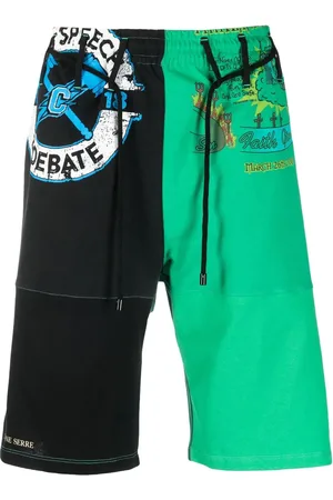 Marine Serre Graphic-print track shorts