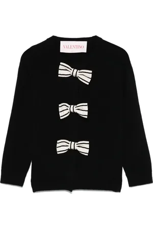 VALENTINO GARAVANI Embroidered-bow cardigan