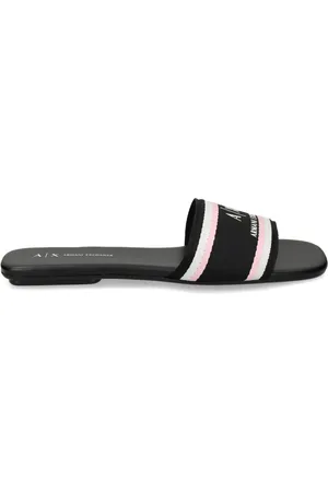 Armani Exchange Striped slides