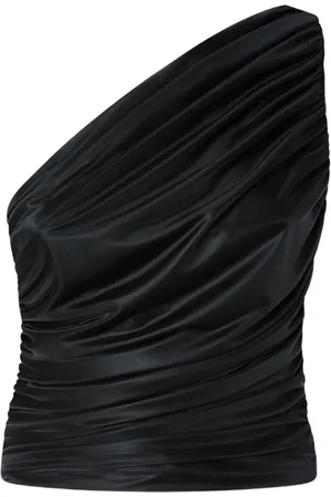 Pinko One-shoulder tulle top