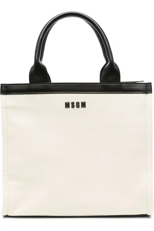 Msgm Logo-patch tote bag