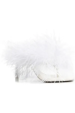 Cult Gaia Feather-detail 115mm pumps
