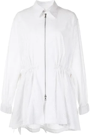ADAM LIPPES Broderie-anglaise zip-up jacket