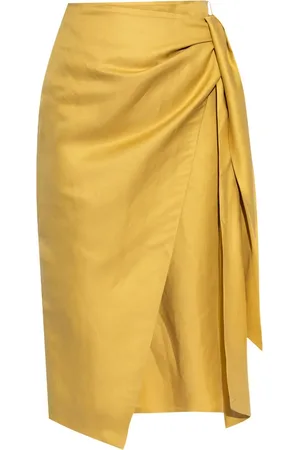 Max Mara Draped midi skirt