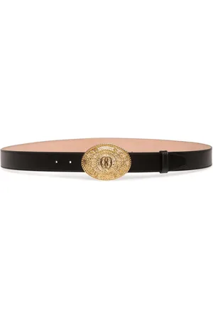Bally Mountain logo-buckle leather belt