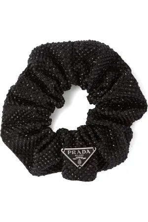 Prada Crystal-embellished satin scrunchie