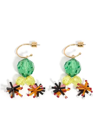 Bimba y Lola Bead-embellished hoop earrings