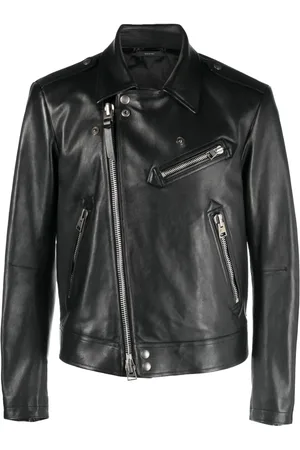 Tom Ford Off-centre leather jacket