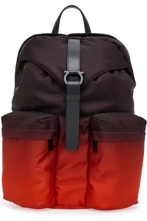 Salvatore Ferragamo Two-tone gradient zipped backpack