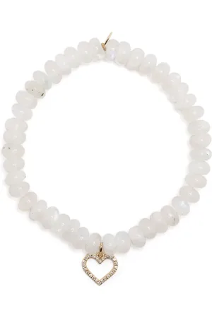 Sydney Evan 14kt yellow gold diamond and moonstone bracelet