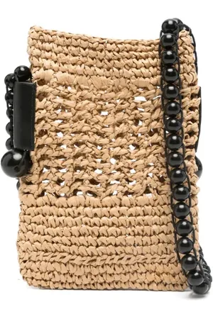 CMMN SWDN Raffia messenger bag