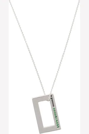 Le Gramme 3,4g tsavorite pendant necklace