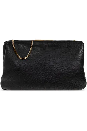 Saint Laurent Logo-engraved clutch bag