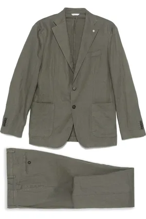 Manuel Ritz Linen single-breasted suit