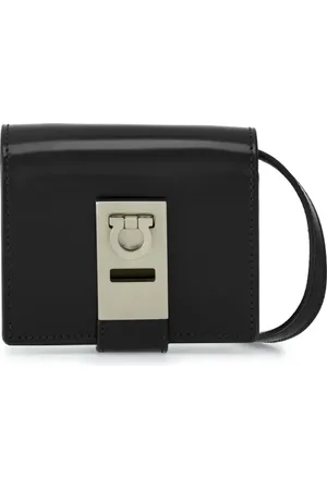 Salvatore Ferragamo Gancini flip-lock leather cardholder