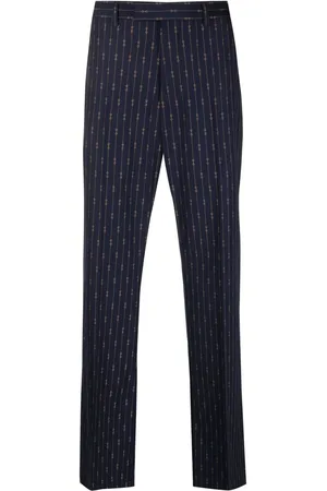 Gucci Horsebit-print straight-leg trousers