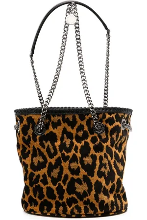 Stella McCartney Eco leopard bucket bag