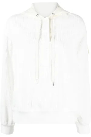Moncler Corduroy rib-trim hoodie