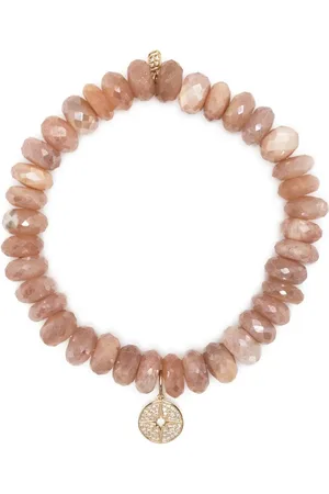 Sydney Evan 14kt yellow gold moonstone beaded bracelet