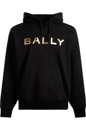 Bally Metallic-logo cotton hoodie