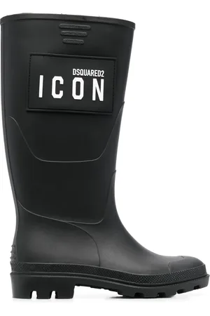 Dsquared2 Icon-print knee-high boots